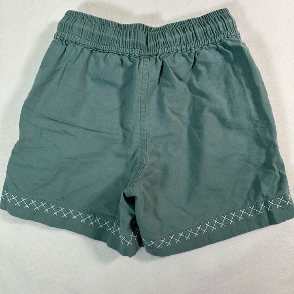 Hanna Andersson Boys’ Sage Green Linen Shorts with Drawstring Size 4 - Picture 4 of 5